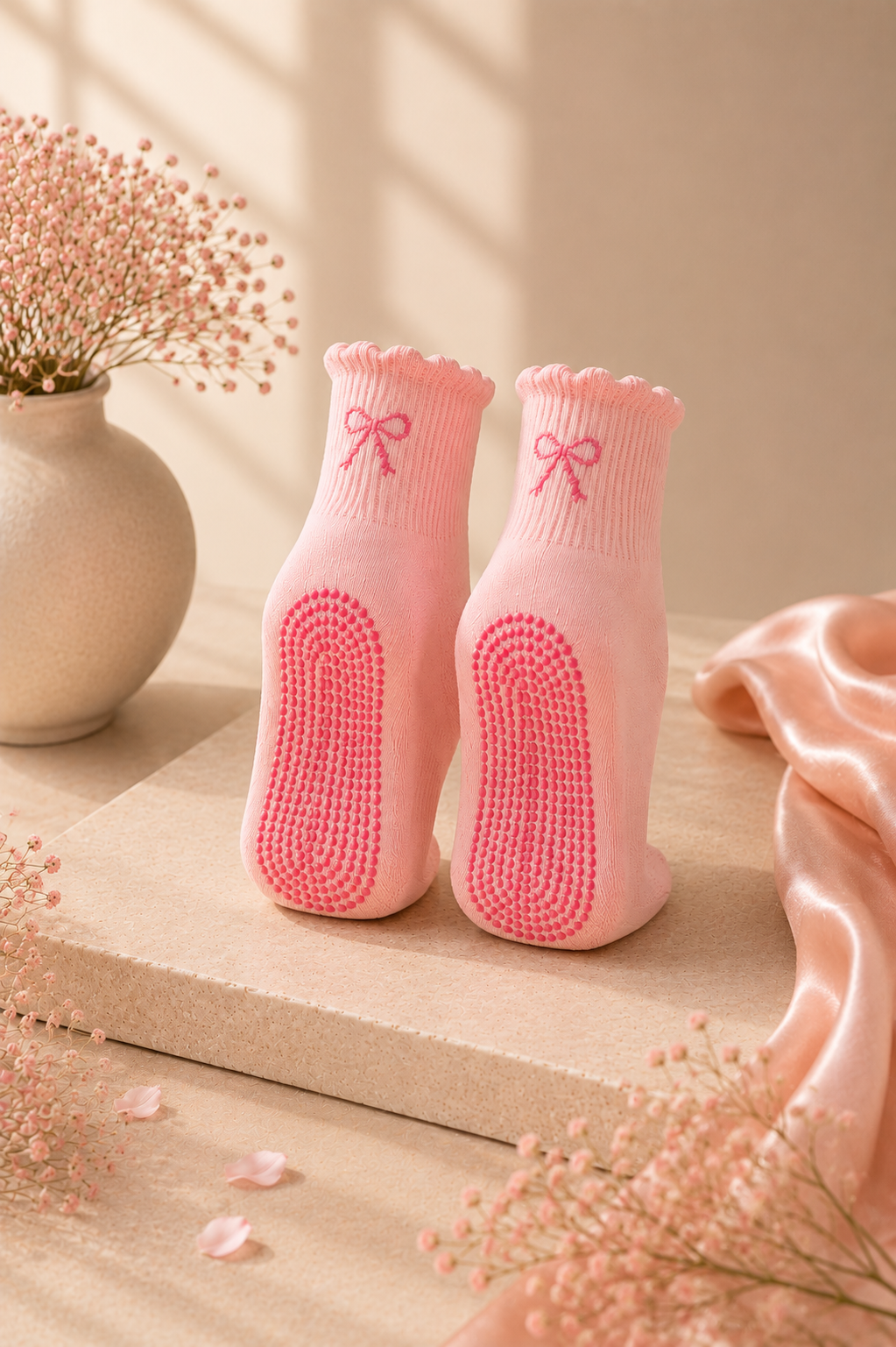 Roselle Pilates Socks