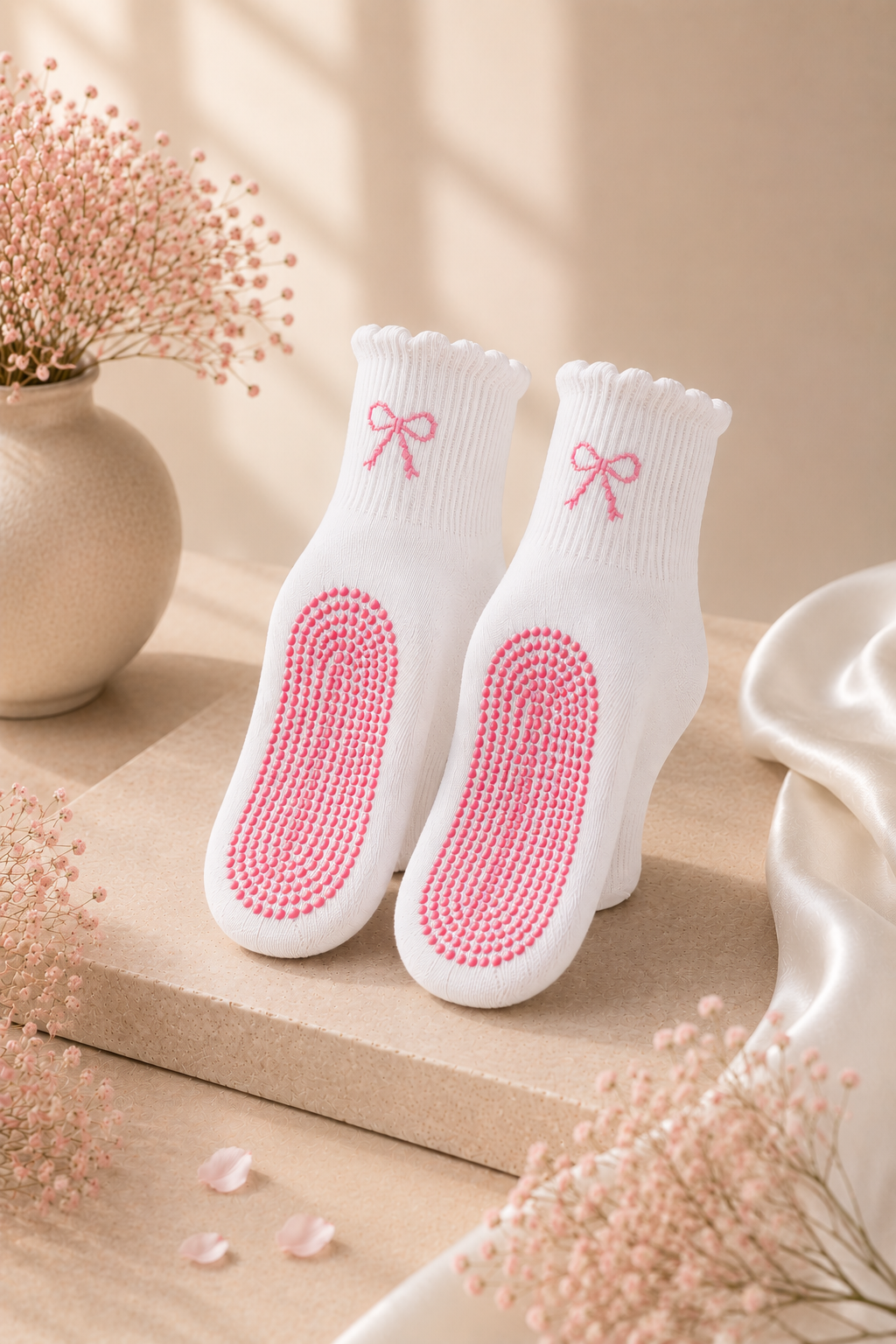 Roselle Pilates Socks