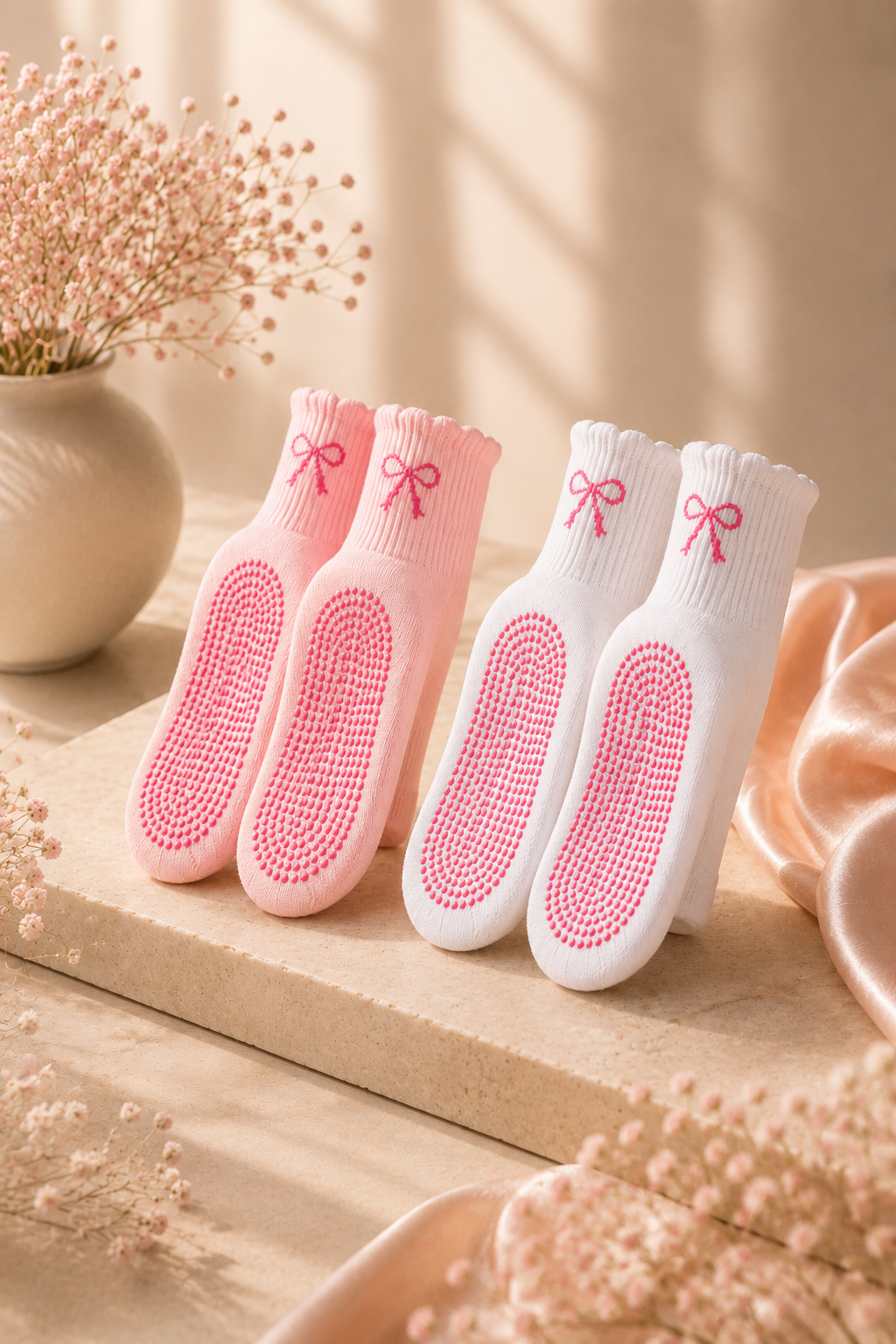 Roselle Pilates Socks